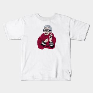 Iris Apfel Art Fashion Kids T-Shirt